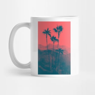 Palm Trees in Red Mug